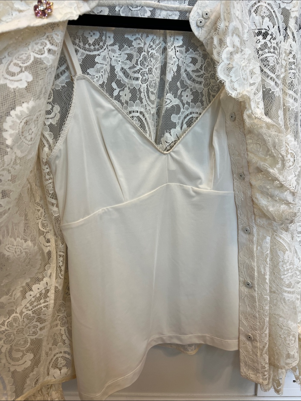 Zimmermann Ivory Lace Ruffle Button Blouse - Picture 3 of 6